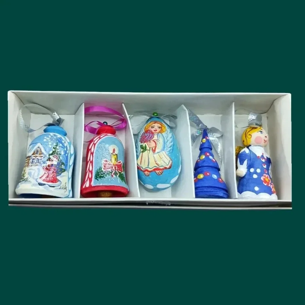 Wooden christmas tree ornaments handmade christmas decor